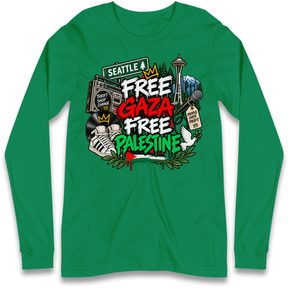 Macklemore Ed Sheeran Tour Palestine Long Sleeve T-Shirt