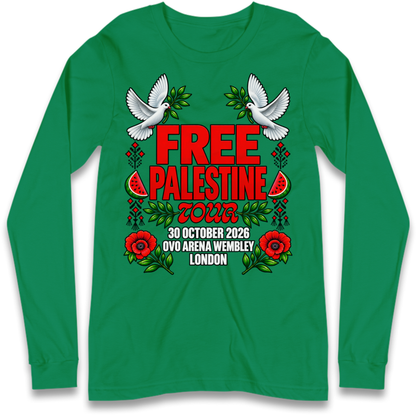 Macklemore and Friends Free Palestine Tour Long Sleeve T-Shirt