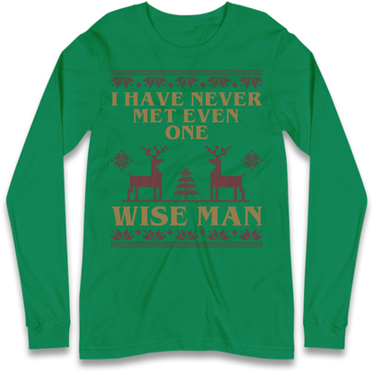 Retro Festive Graphic Long Sleeve T-Shirt