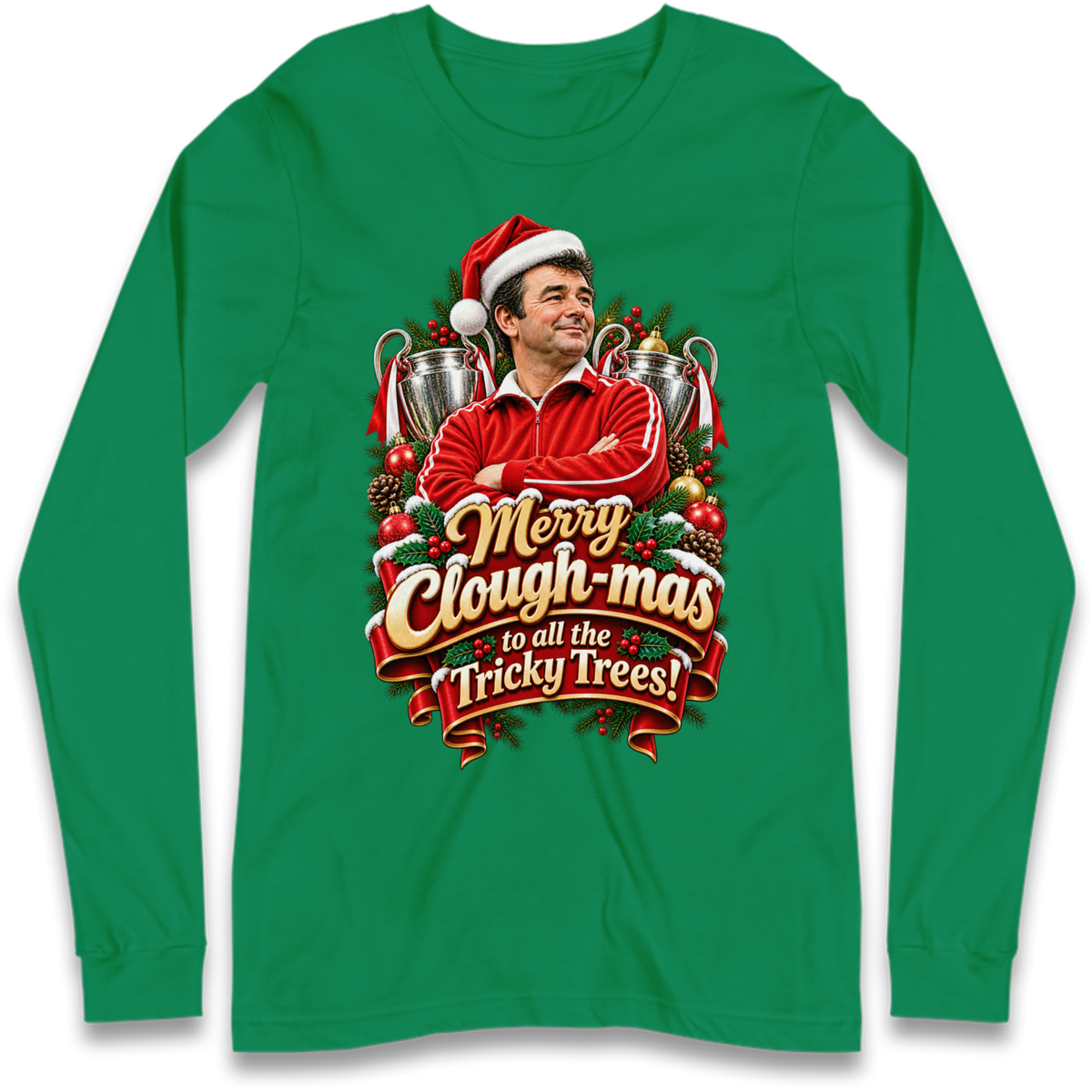 Nottm Forest Football Christmas Long Sleeve T-Shirt