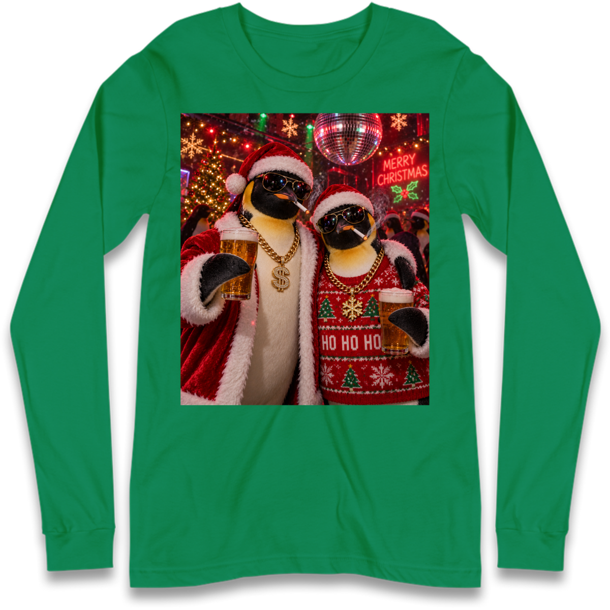 Penguin Christmas Long Sleeve T-Shirt