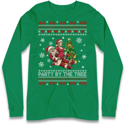 Tree Party Design Long Sleeve T-Shirt