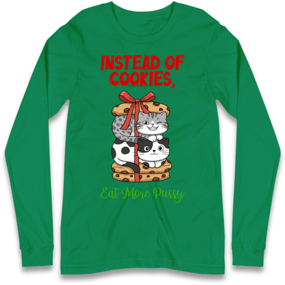 Cheeky Cat Slogan Long Sleeve T-Shirt