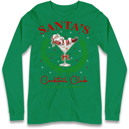 Cocktail Lover Christmas Long Sleeve T-Shirt
