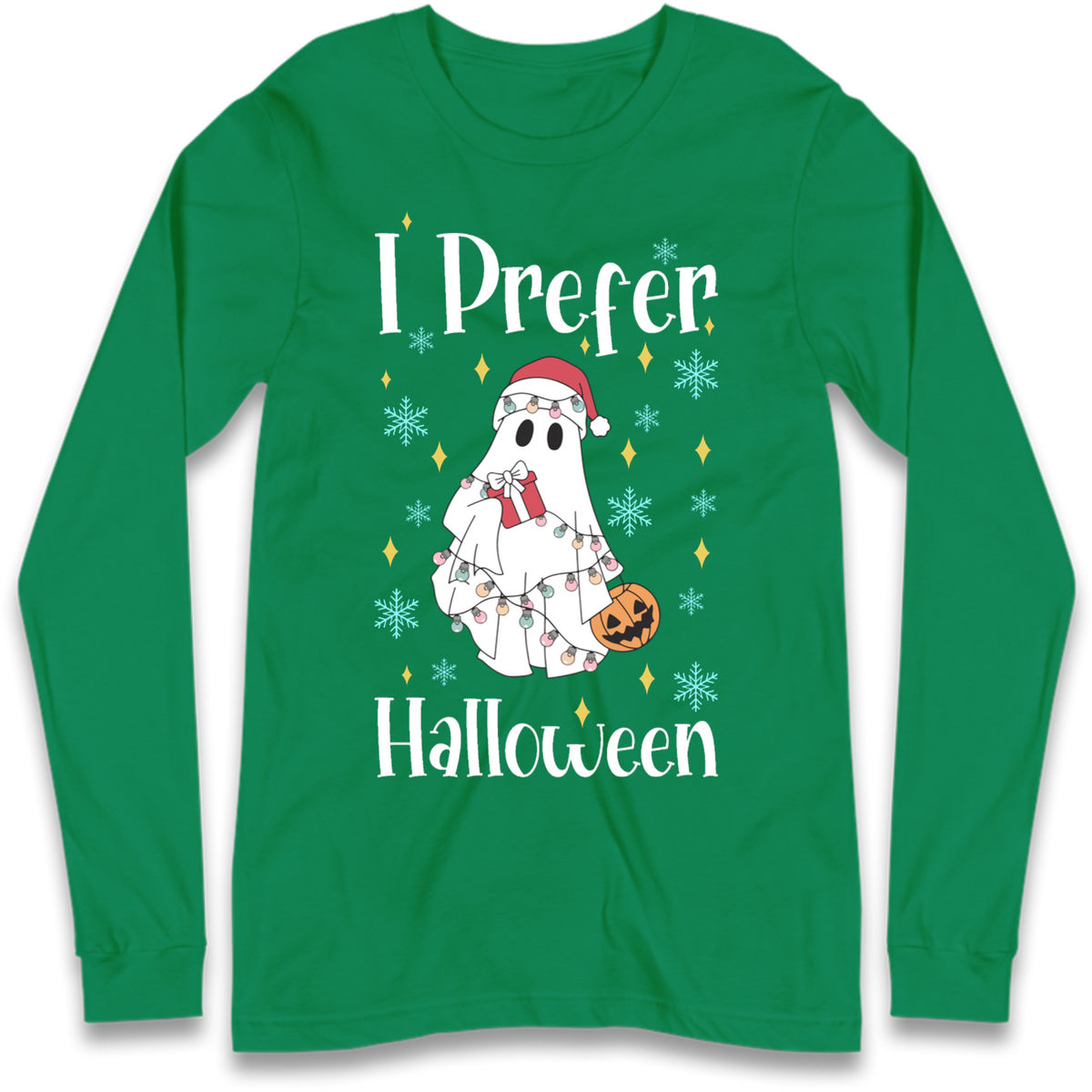 Halloween Christmas Crossover Long Sleeve T-Shirt