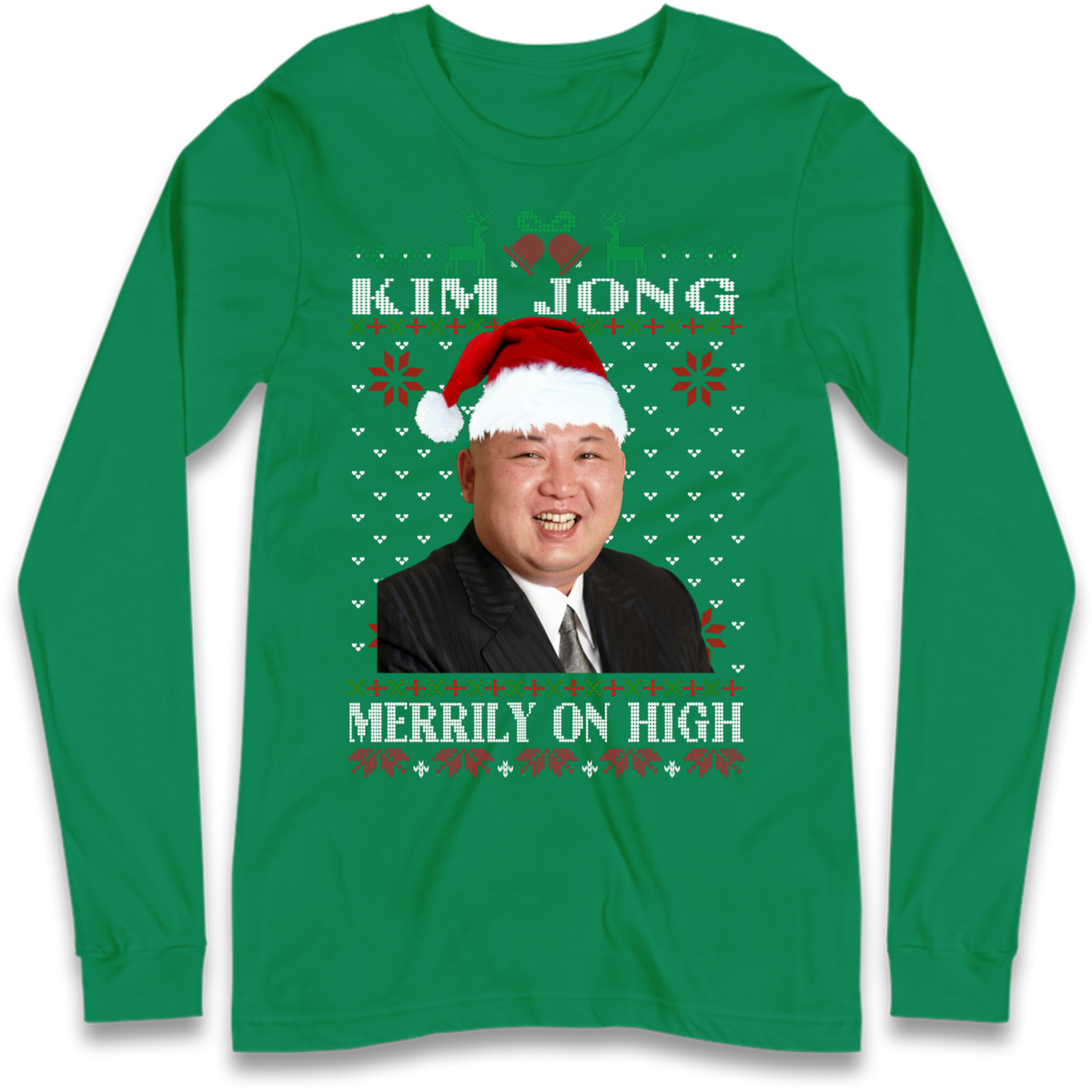 Kim Jong Christmas Long Sleeve T-Shirt