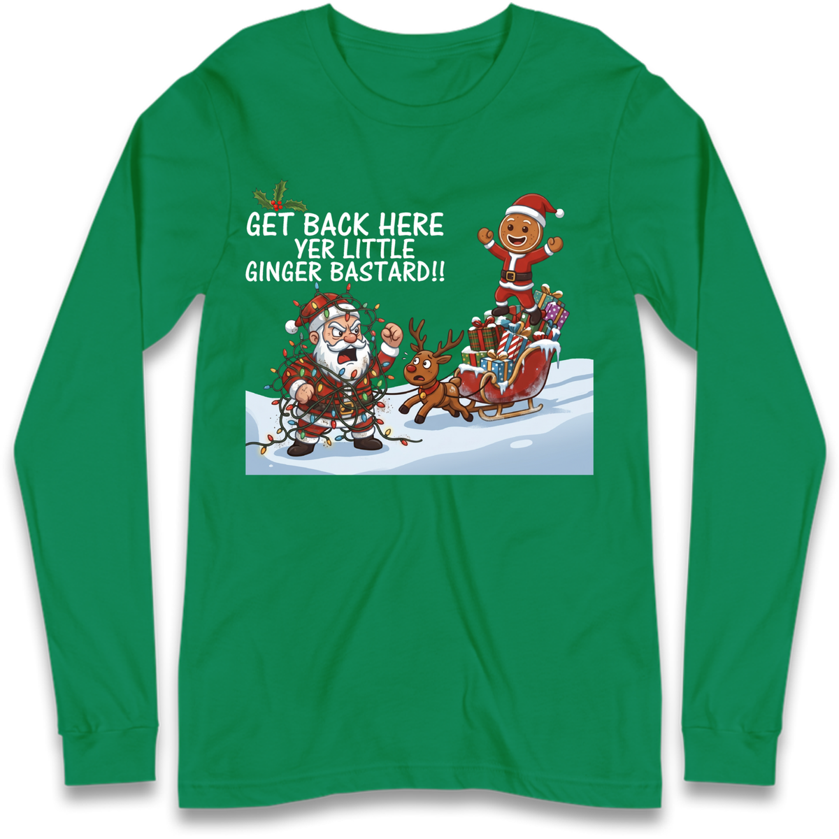 santa joke graphic Long Sleeve T-Shirt