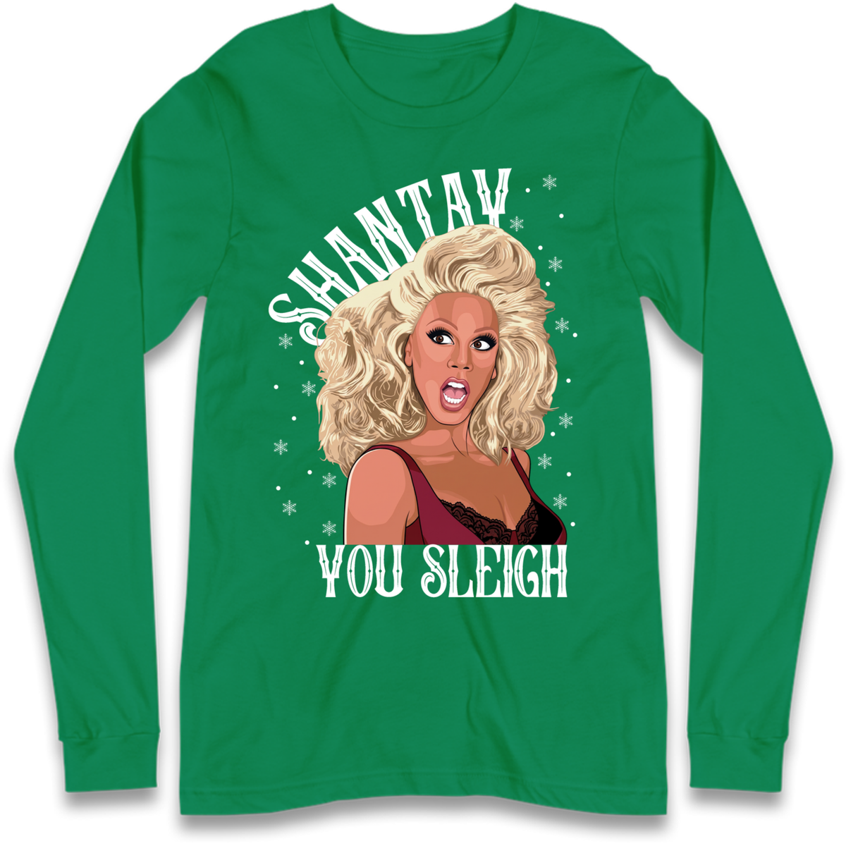 drag christmas clothing Long Sleeve T-Shirt