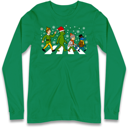Abbey Road Walk Christmas jumper Long Sleeve T-Shirt