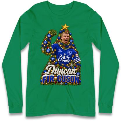Duncan Ferguson Everton Christmas Long Sleeve T-Shirt