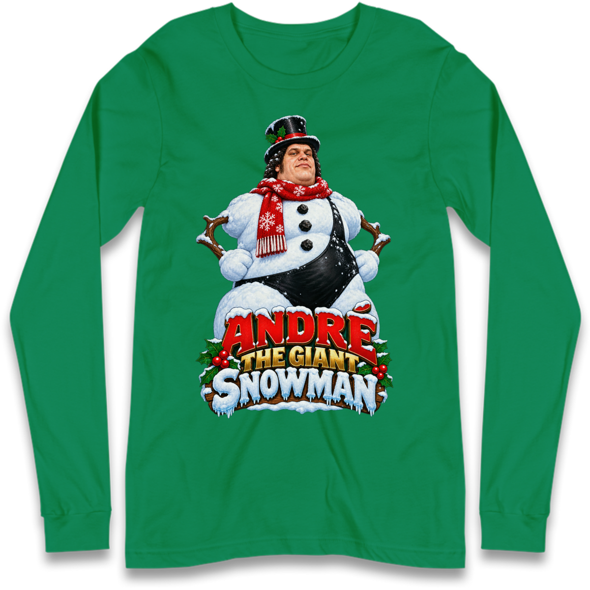 Andre The Giant Christmas Long Sleeve T-Shirt