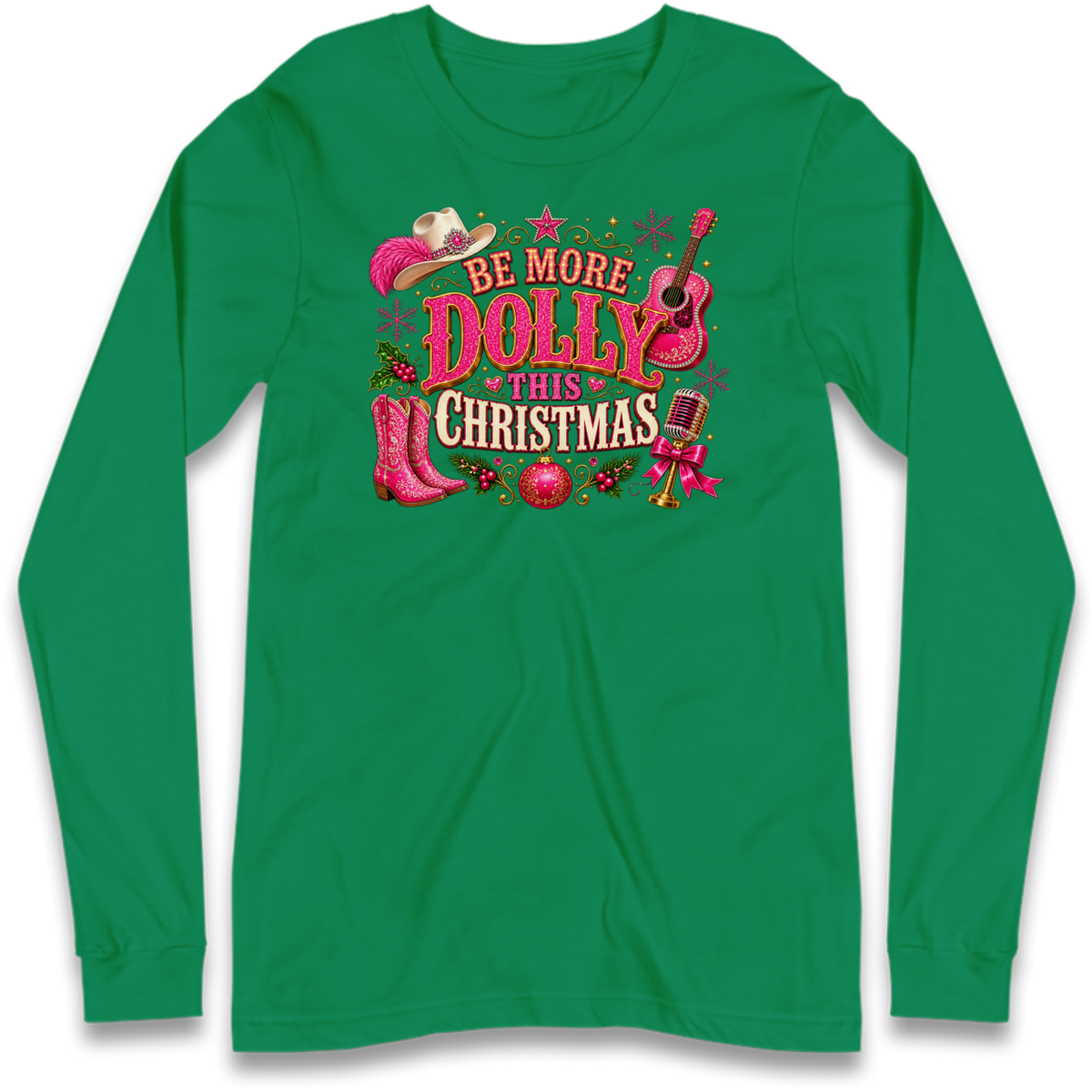 Dolly Parton Christmas Long Sleeve T-Shirt