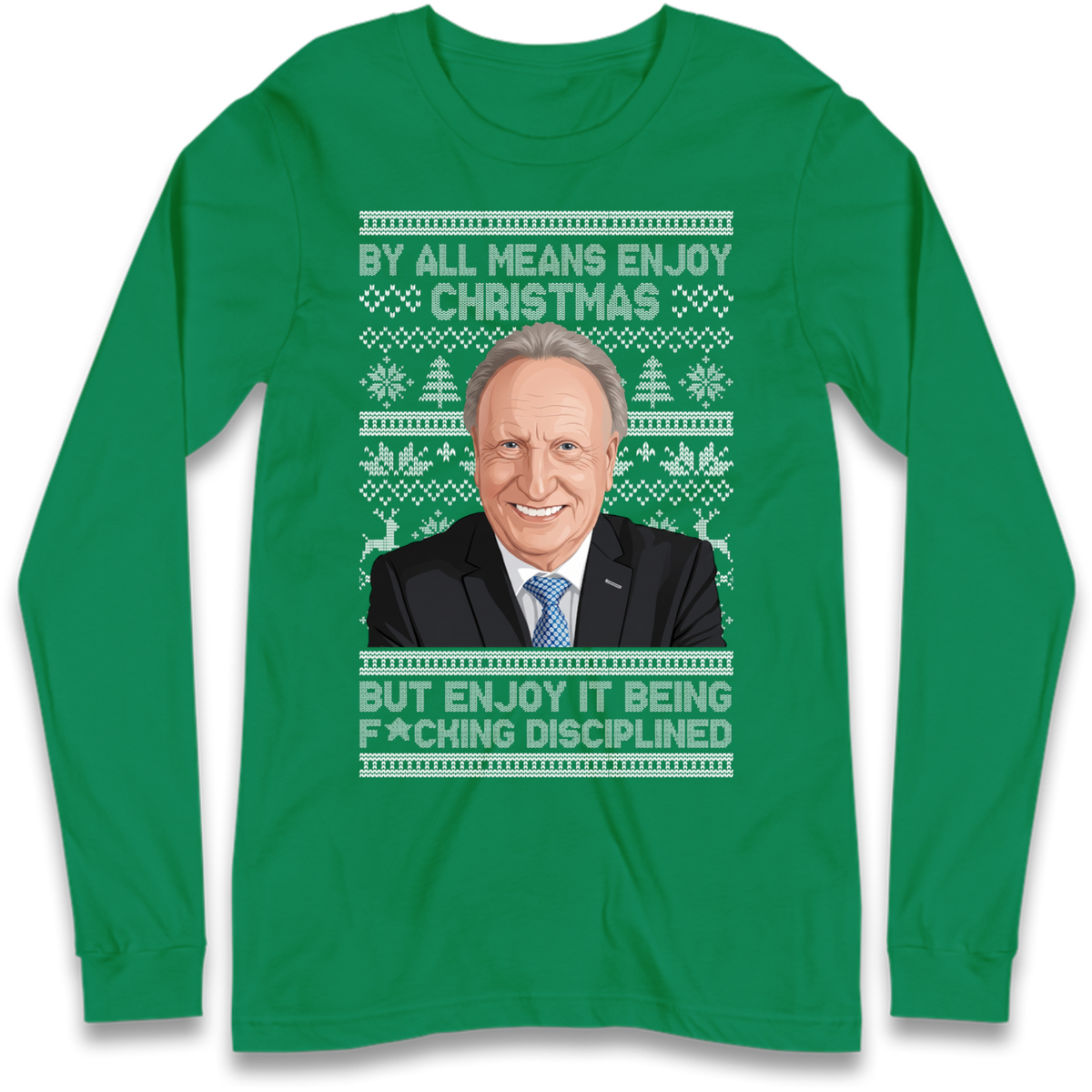 Neil Warnock Christmas Long Sleeve T-Shirt