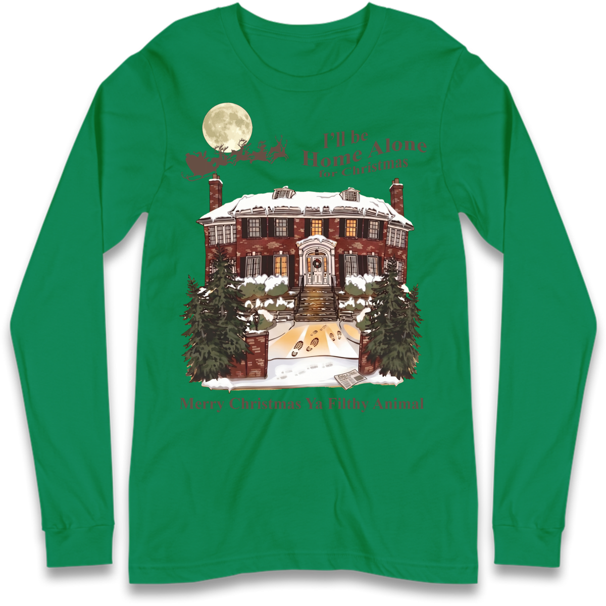 Home Alone Festive Christmas Long Sleeve T-Shirt