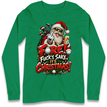 Rude Golf Christmas Long Sleeve T-Shirt