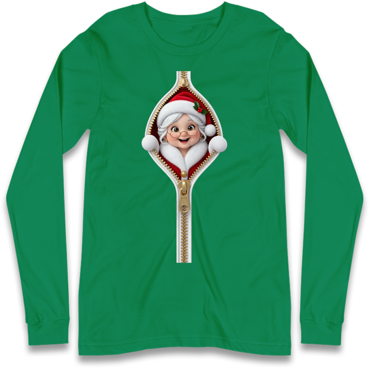 Mrs Claus Outfit Long Sleeve T-Shirt