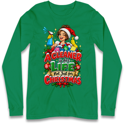 Cleaner Christmas Long Sleeve T-Shirt