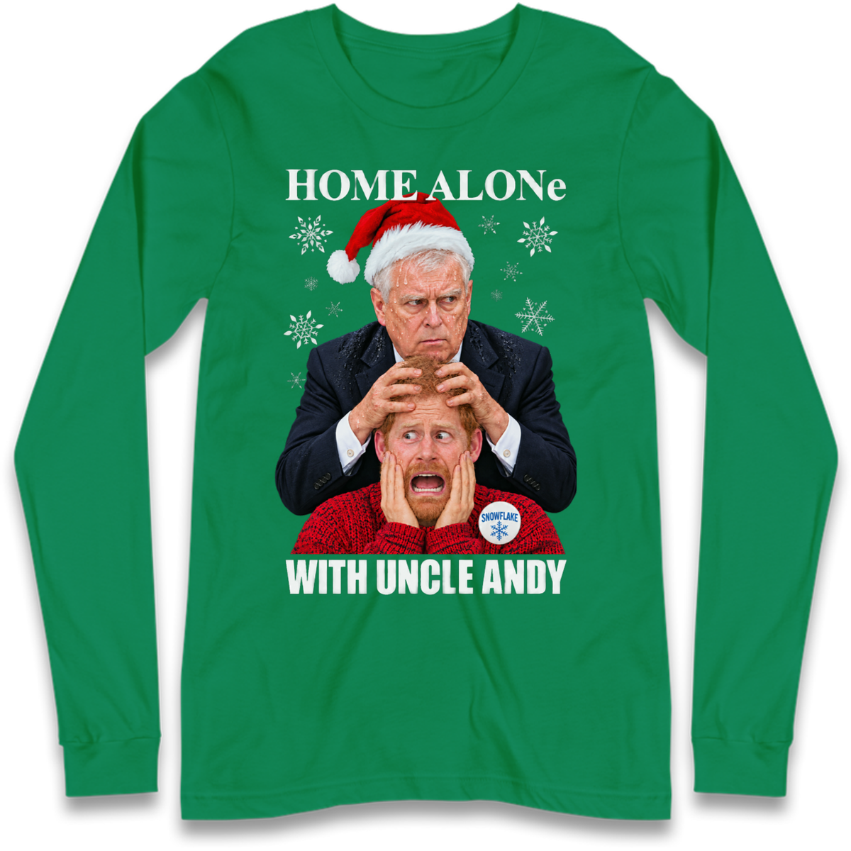 Home Alone Prince Harry Andrew Christmas Long Sleeve T-Shirt