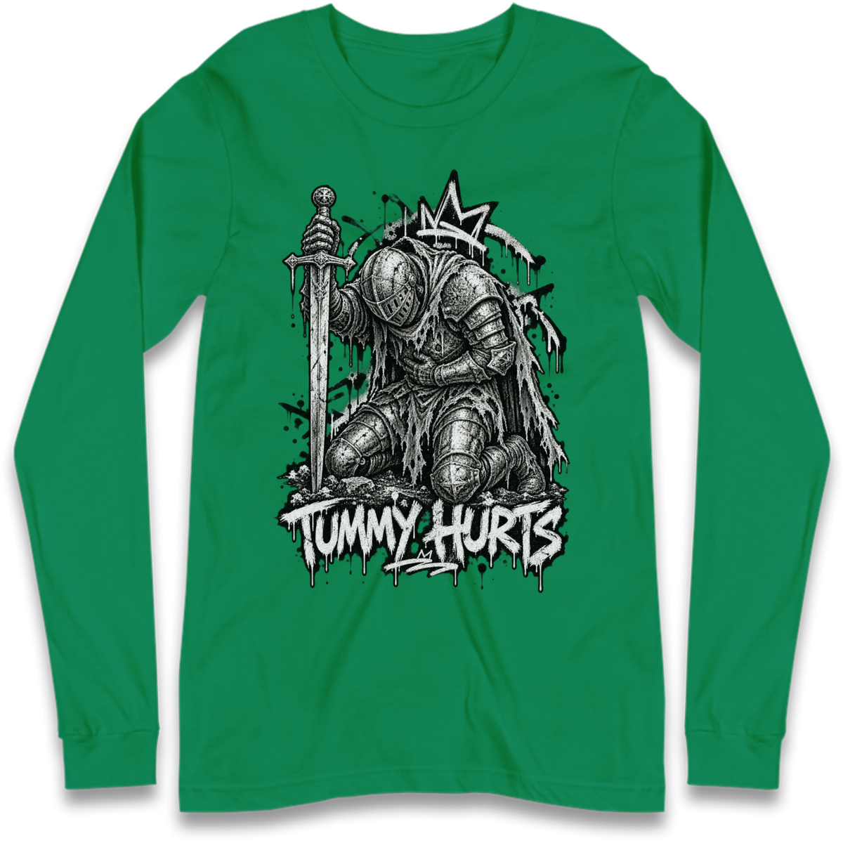 Tummy Hurts Knight Long Sleeve T-Shirt