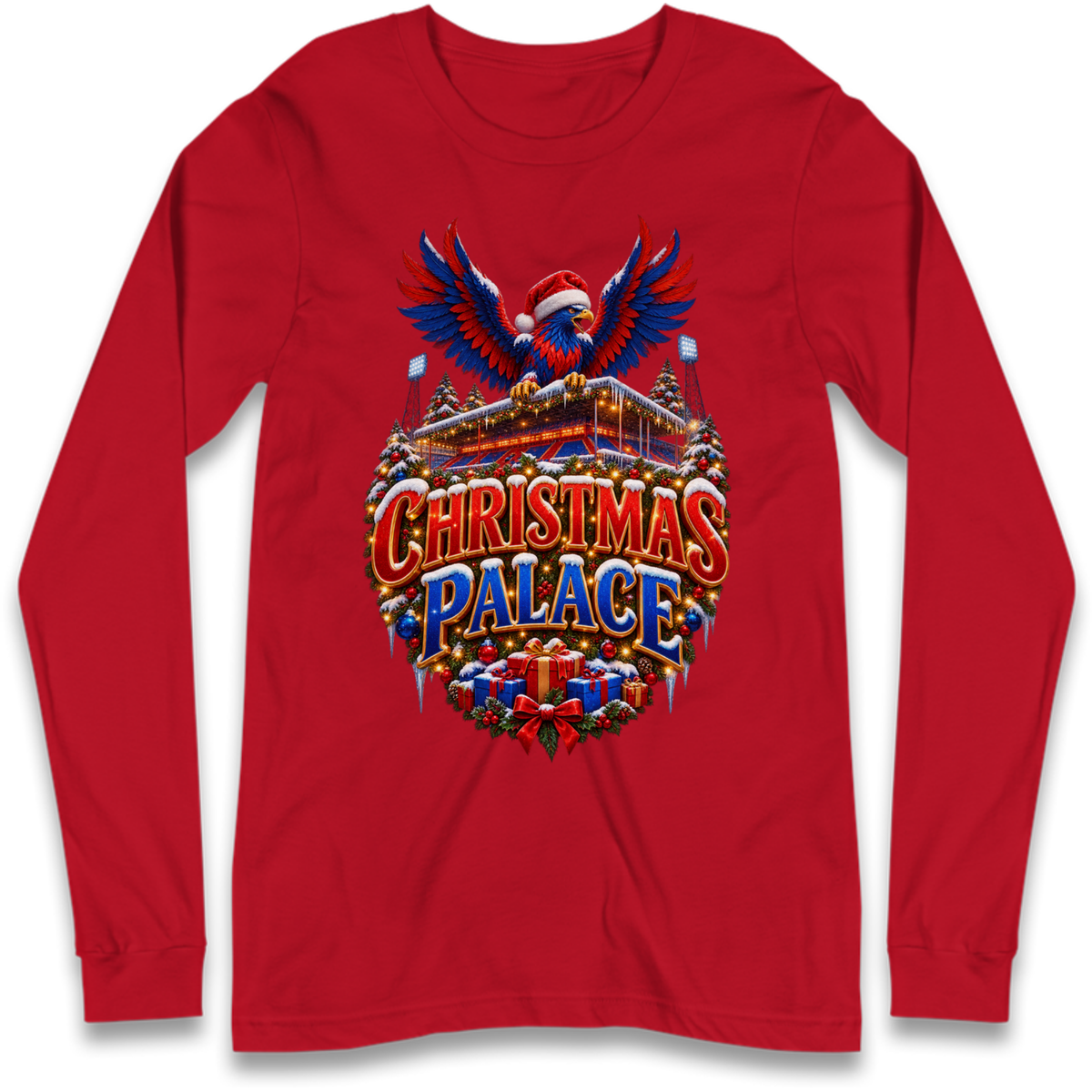 Crystal Palace Football Christmas Long Sleeve T-Shirt