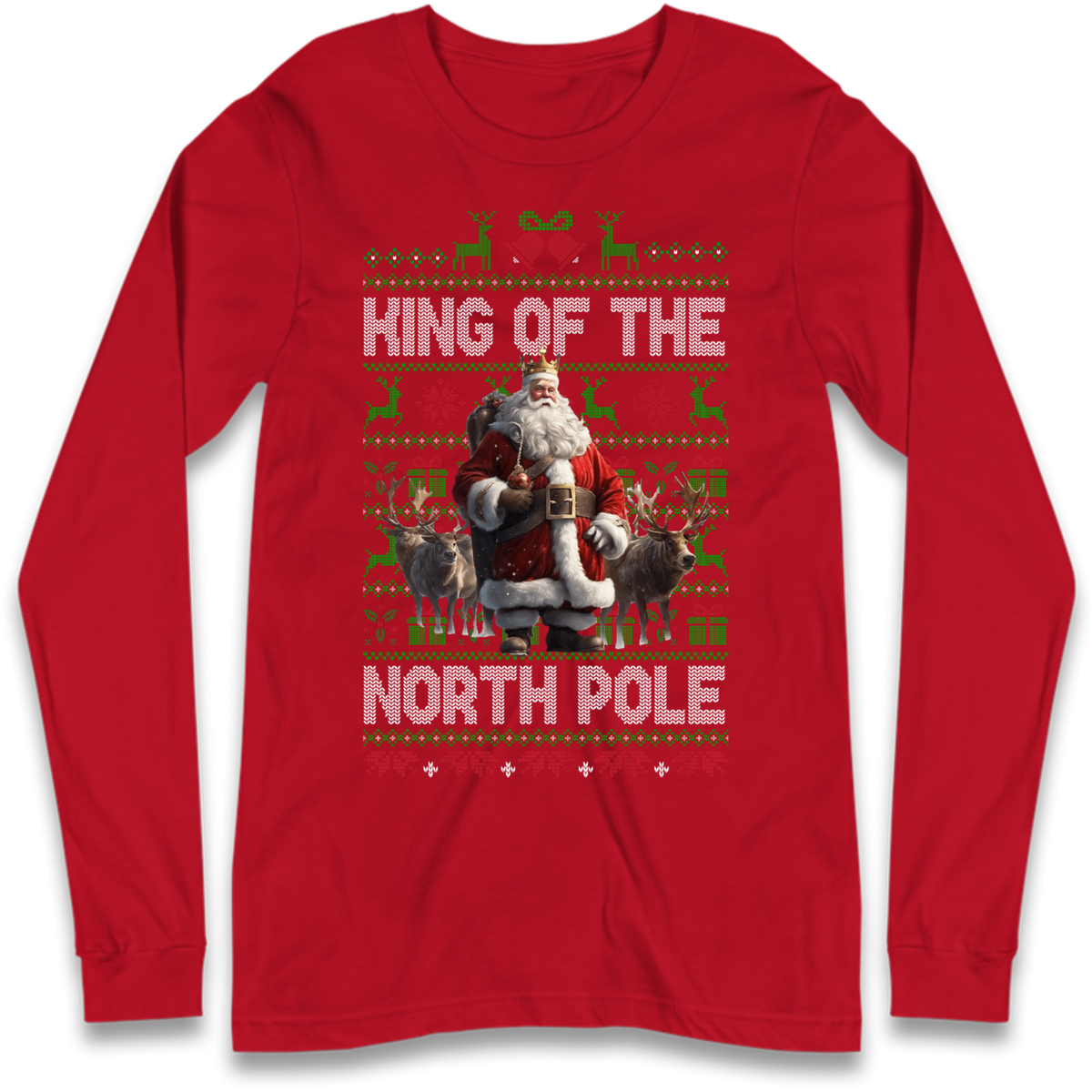 King Santa Christmas Long Sleeve T-Shirt