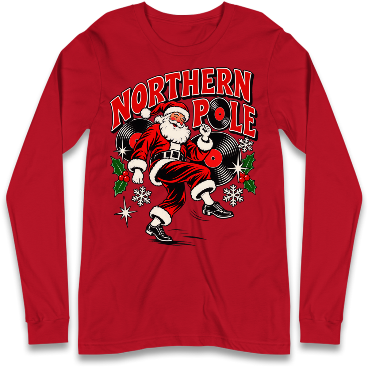 Northern Soul Christmas Long Sleeve T-Shirt