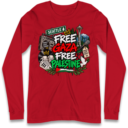 Macklemore Ed Sheeran Tour Palestine Long Sleeve T-Shirt