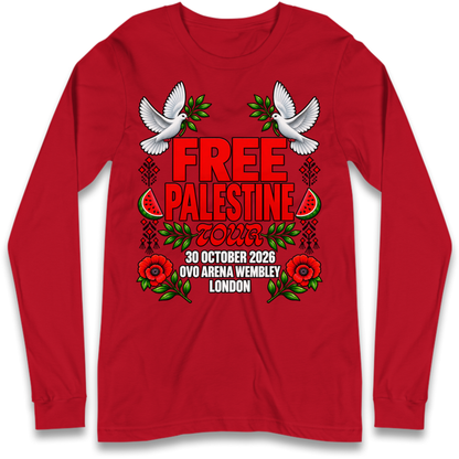 Macklemore and Friends Free Palestine Tour Long Sleeve T-Shirt