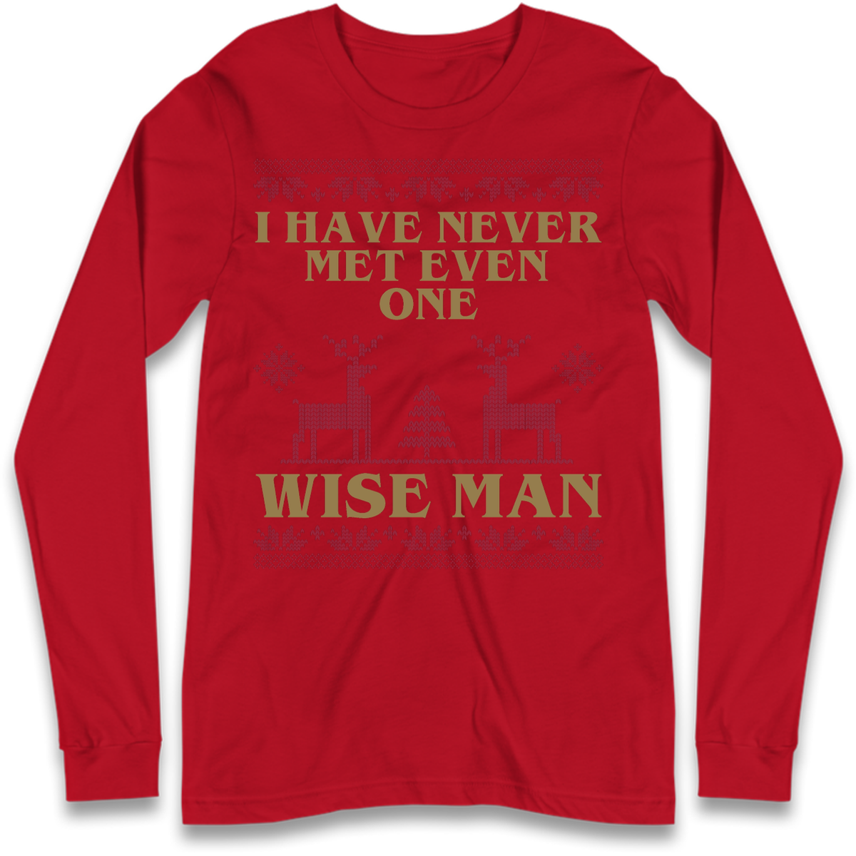 Retro Festive Graphic Long Sleeve T-Shirt
