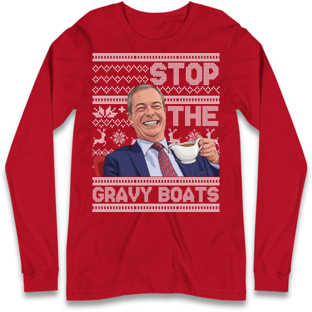 Satirical Festive Top Long Sleeve T-Shirt