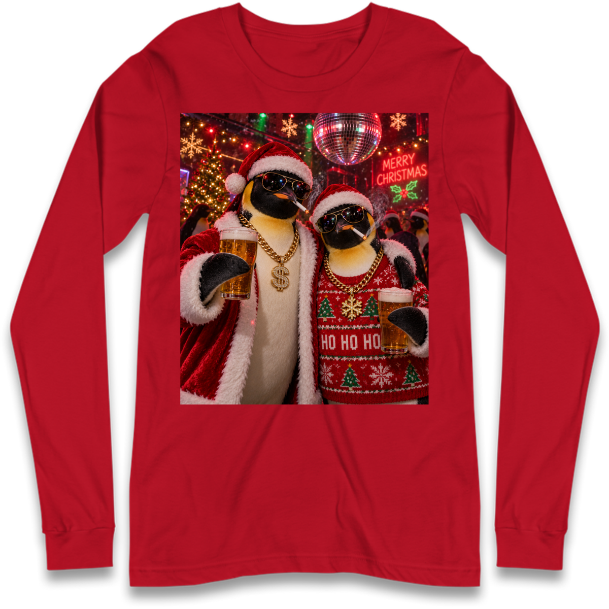 Penguin Christmas Long Sleeve T-Shirt