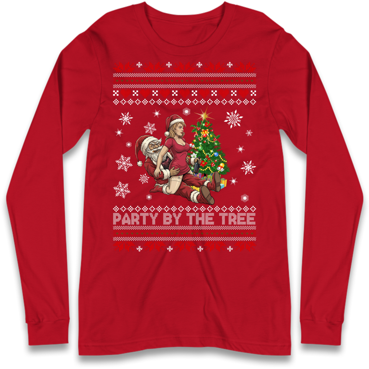 Tree Party Design Long Sleeve T-Shirt
