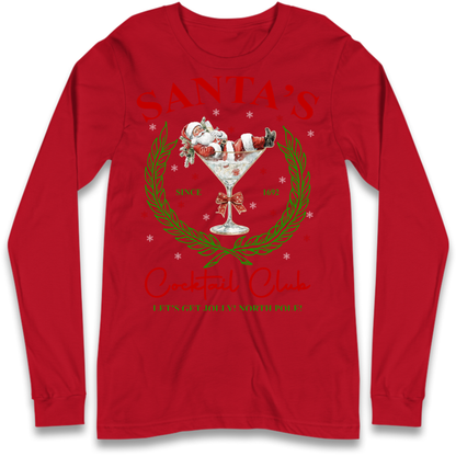 Cocktail Lover Christmas Long Sleeve T-Shirt