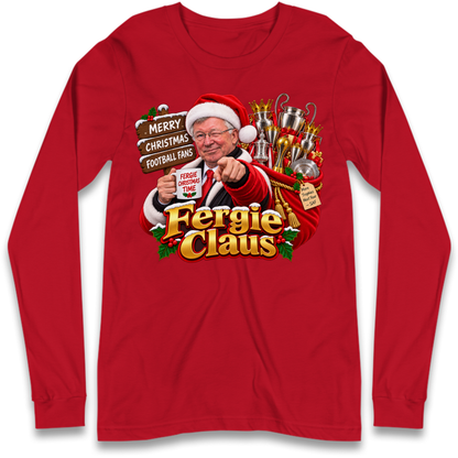 Man United Christmas Long Sleeve T-Shirt