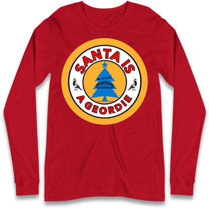 Geordie Santa  Christmas Long Sleeve T-Shirt