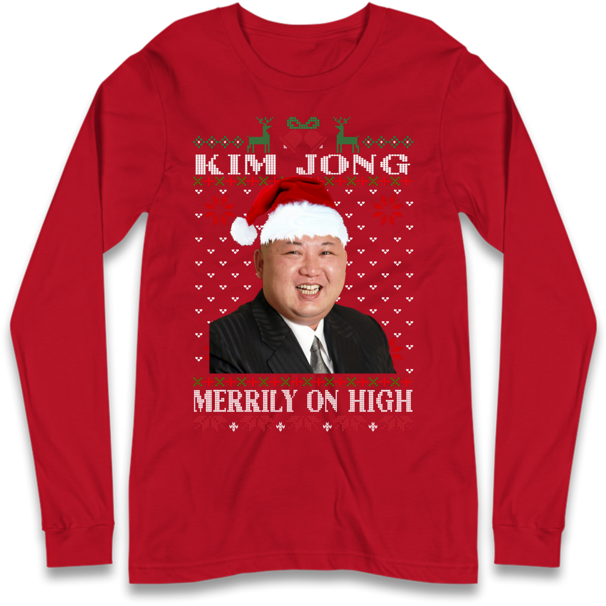 Kim Jong Christmas Long Sleeve T-Shirt
