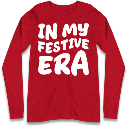Modern Christmas Slogan Long Sleeve T-Shirt