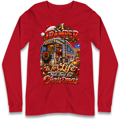 Trucker Christmas Long Sleeve T-Shirt