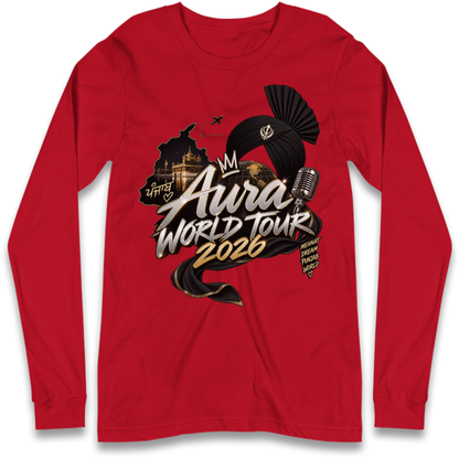 Diljit Dosanjh Aura World Tour 2026 Long Sleeve T-Shirt
