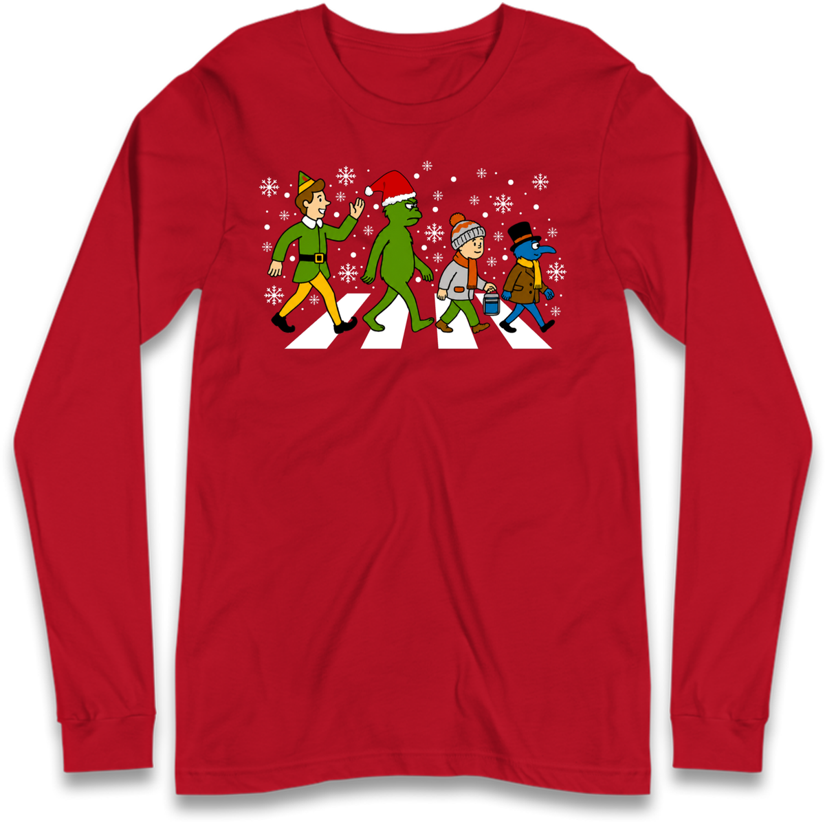 Abbey Road Walk Christmas jumper Long Sleeve T-Shirt