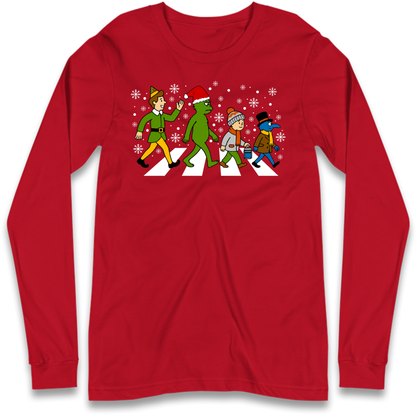 Abbey Road Walk Christmas jumper Long Sleeve T-Shirt
