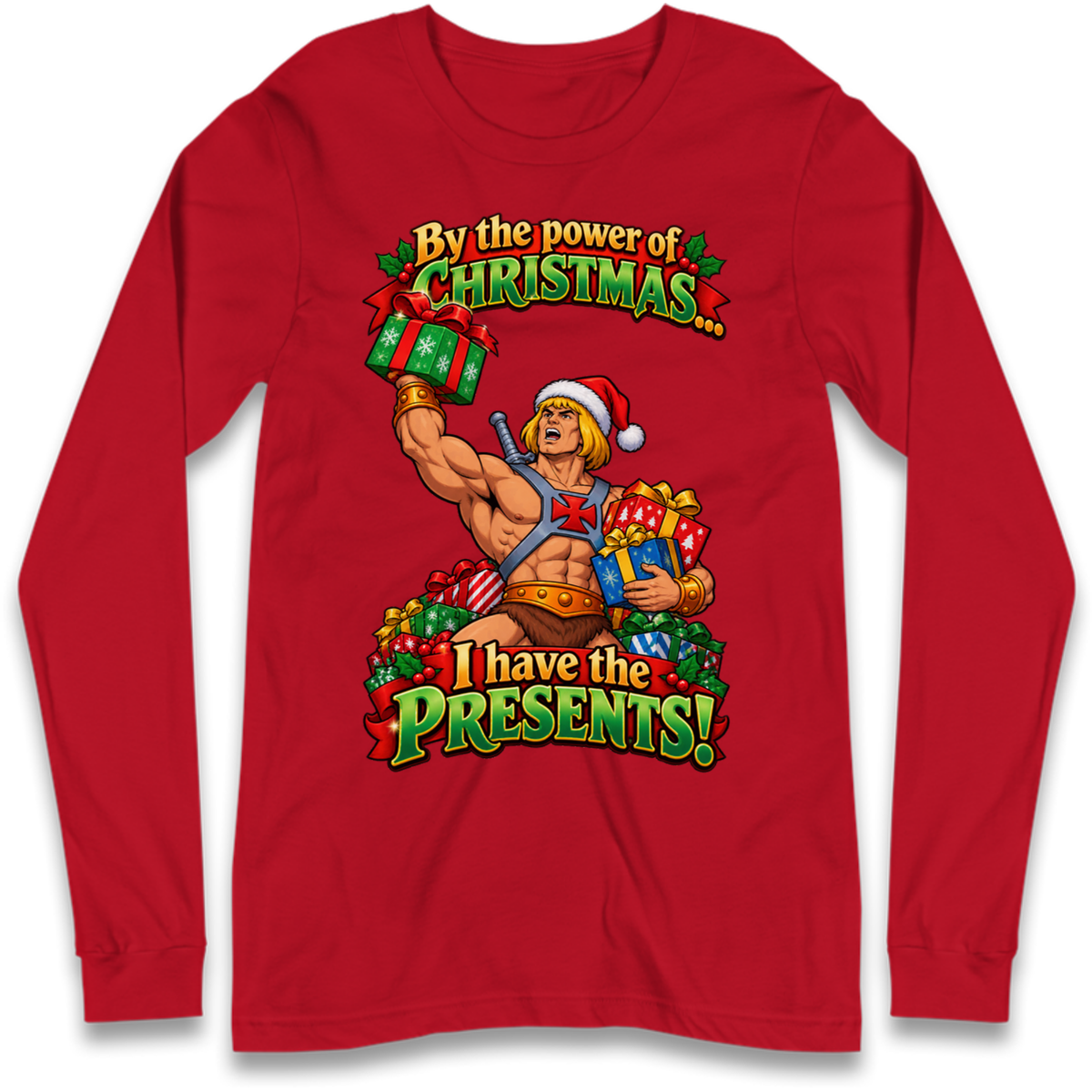 He Man Christmas Long Sleeve T-Shirt