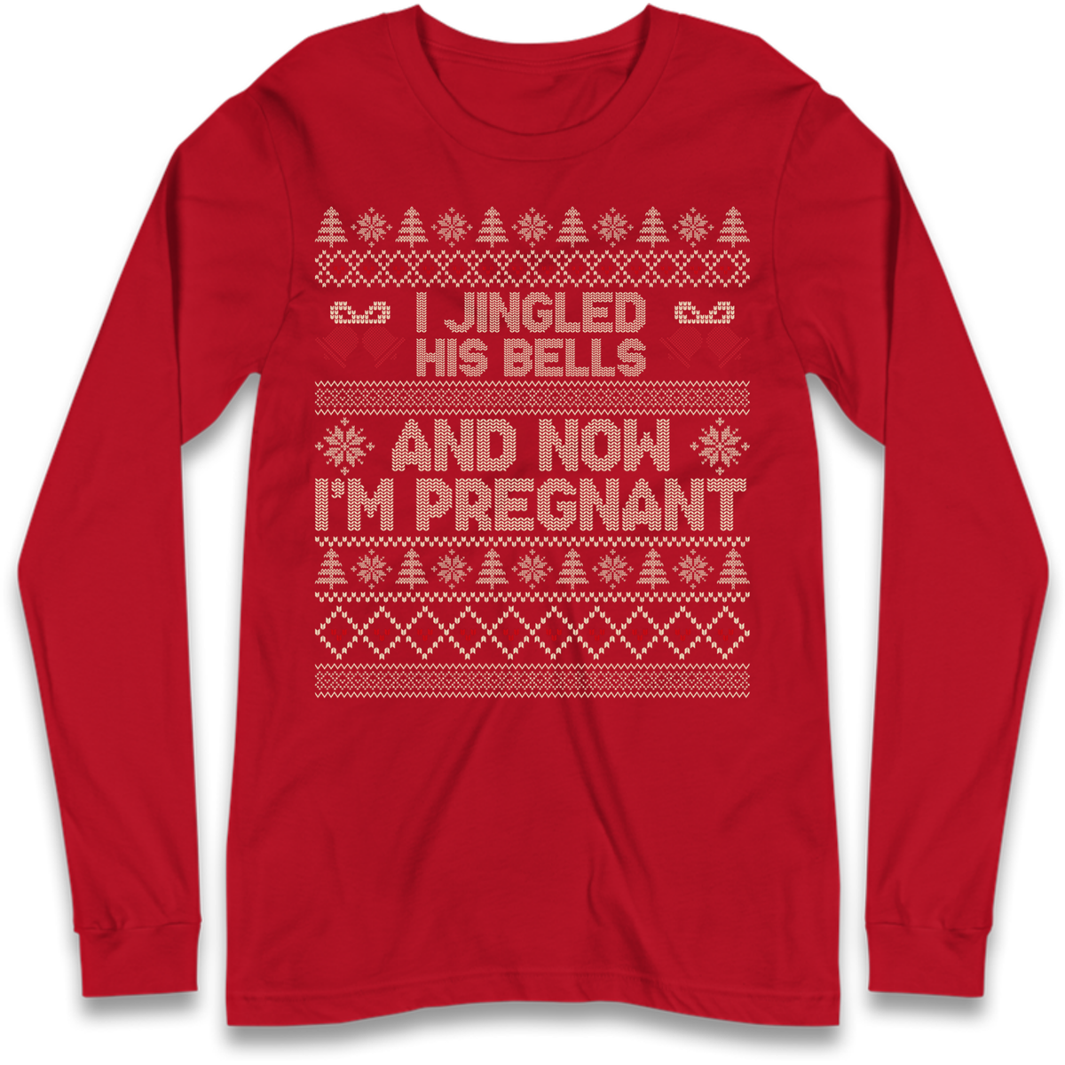Pregnant At Christmas Long Sleeve T-Shirt