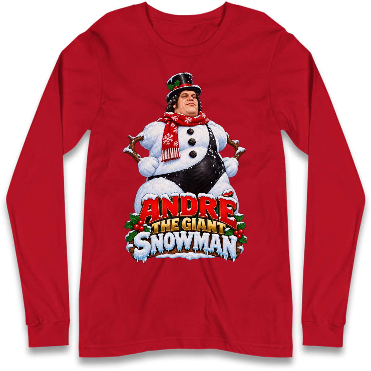 Andre The Giant Christmas Long Sleeve T-Shirt