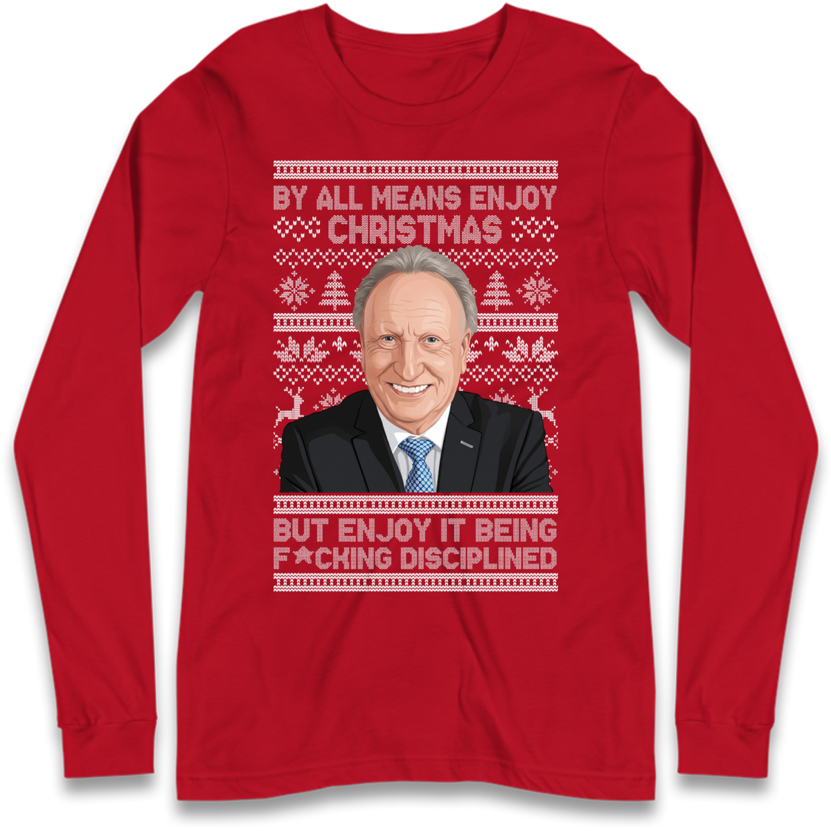 Neil Warnock Christmas Long Sleeve T-Shirt