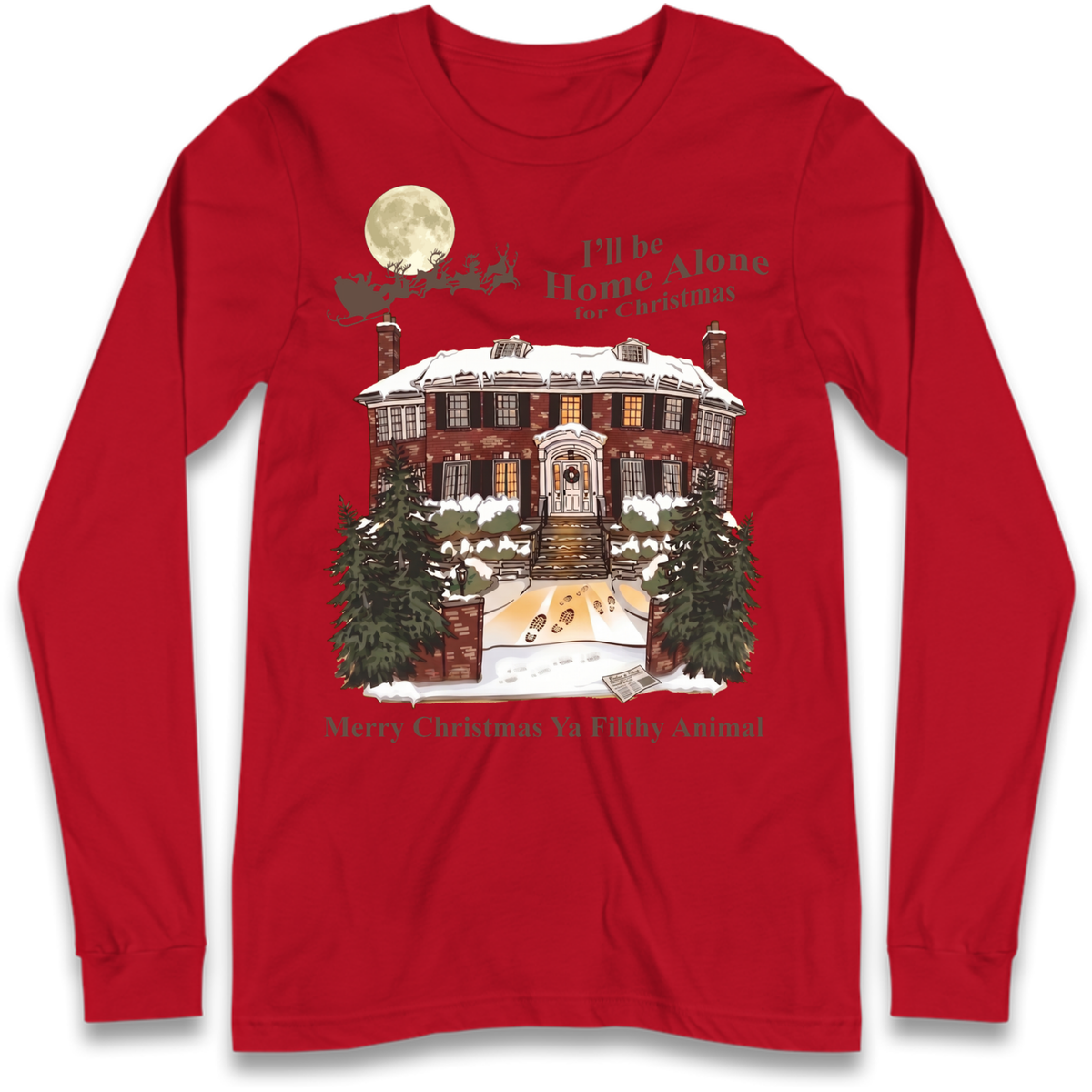 Home Alone Festive Christmas Long Sleeve T-Shirt