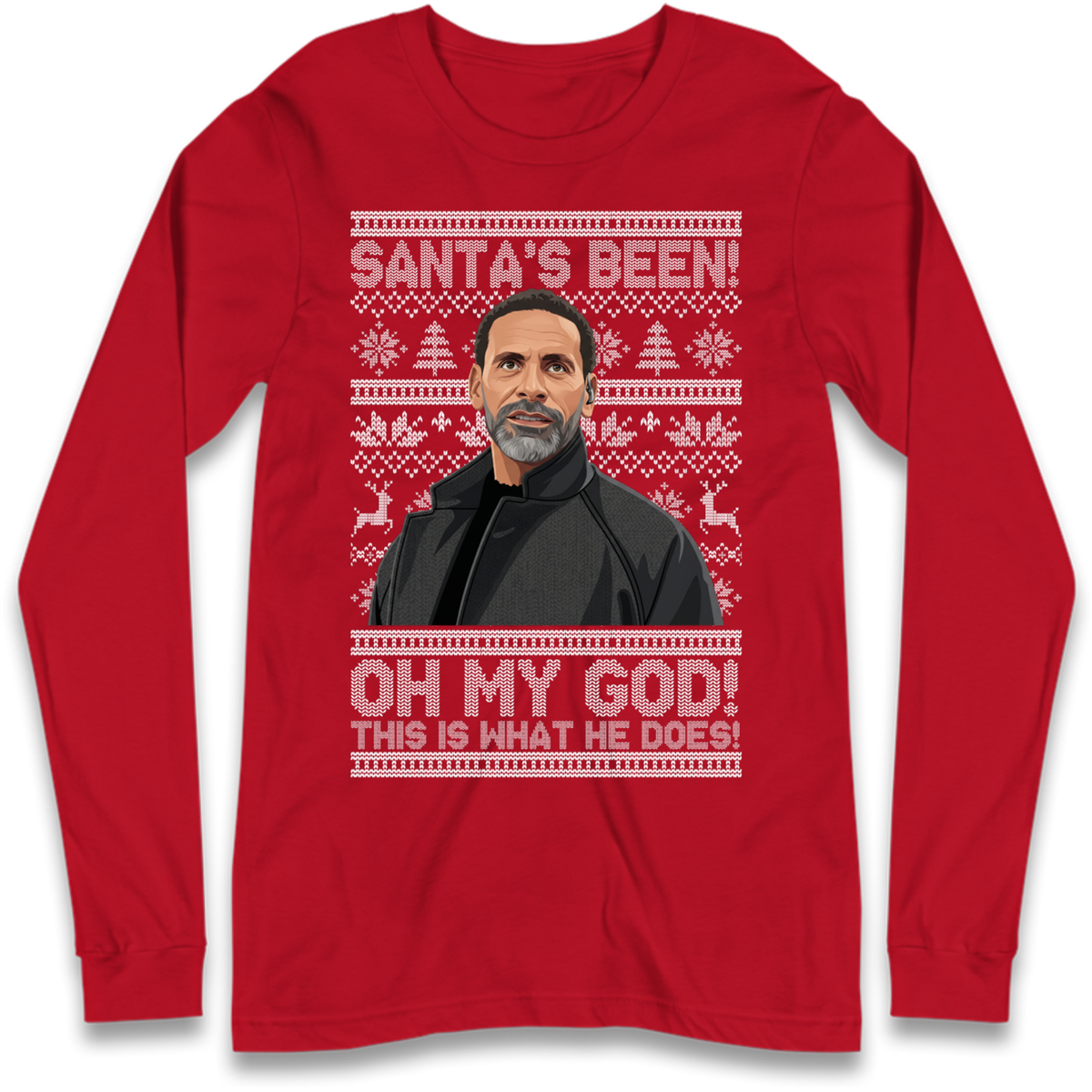 Steve Rio Ferdinand Christmas Long Sleeve T-Shirt