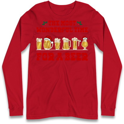 Festive Pint Graphic Long Sleeve T-Shirt
