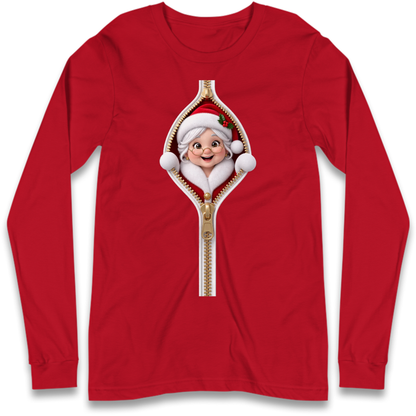 Mrs Claus Outfit Long Sleeve T-Shirt