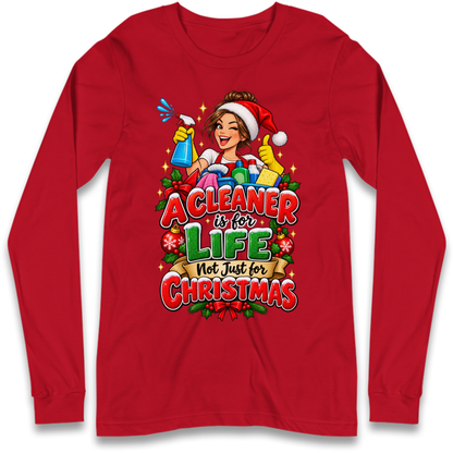 Cleaner Christmas Long Sleeve T-Shirt